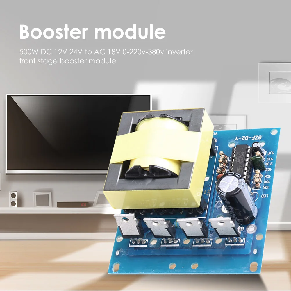 80x75 мм 500 Вт повышающий преобразователь DC 12/24 В в AC 220/380 Повышающий Модуль