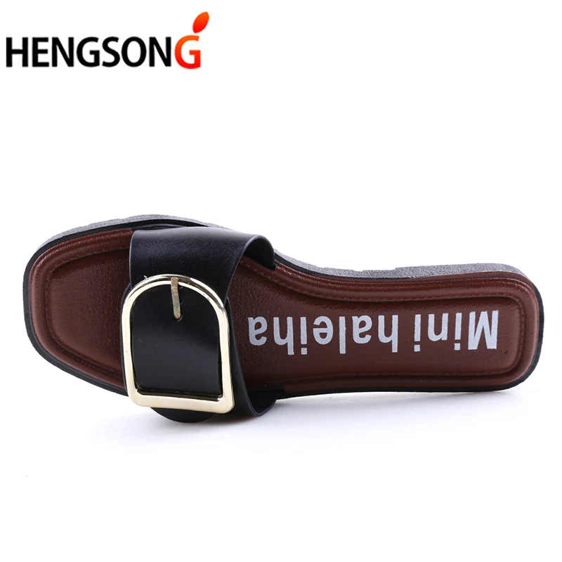 HENGSONG/2018 летние пляжные тапочки на плоской подошве Вьетнамки Chanclas нескользящая
