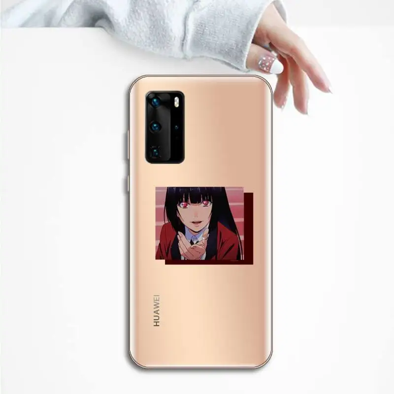 

Kakegurui Jabami Yumeko Phone Case Transparent for Huawei P20 P30 P40 lite pro P smart 2019 honor 8x 10i