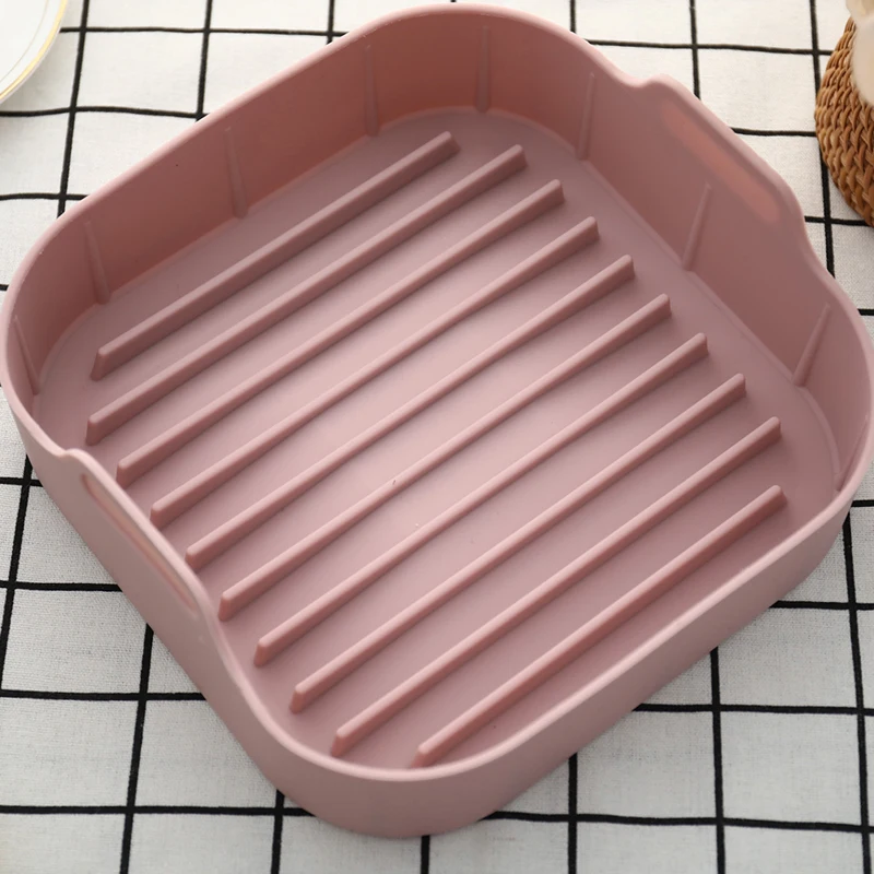 Силиконовый горшок для фритюрницы квадратные воздушные противень выпечки в