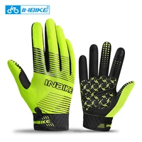 inbike sport gloves breathable full finger cycling gloves touch screen men women hiking fitness road bicycle mtb bike gloves
