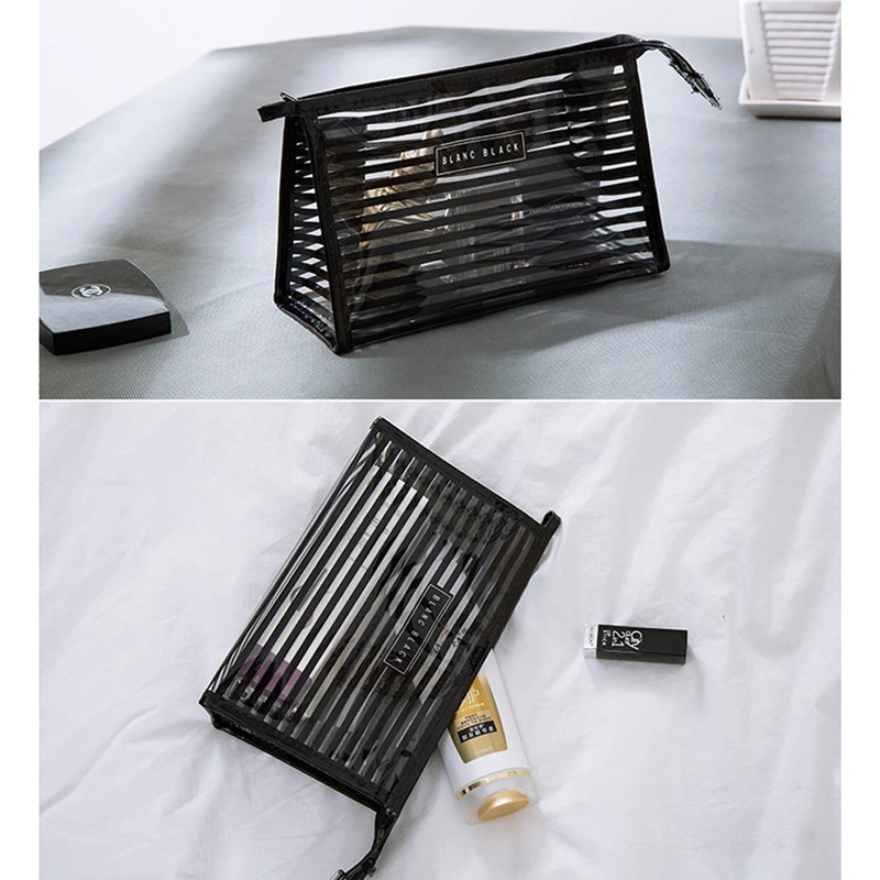 Косметичка прозрачный пластиковый пакет для косметики водонепроницаемая