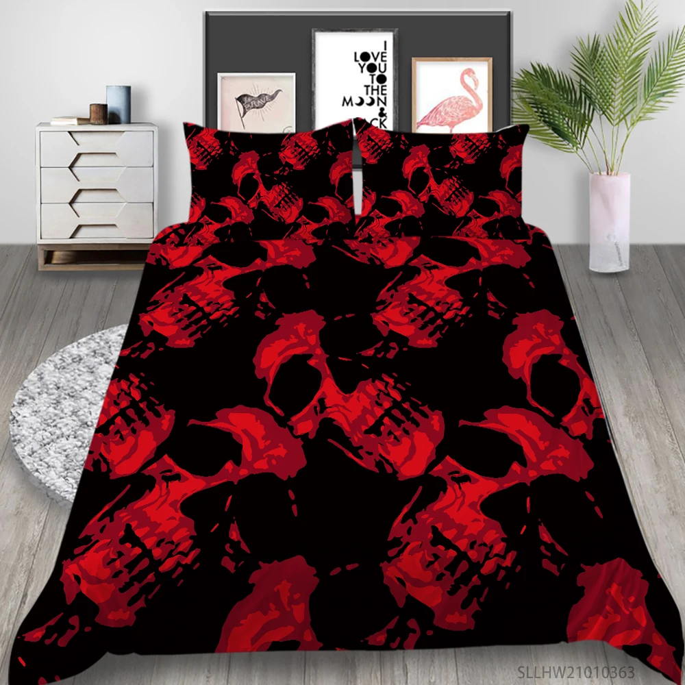 

3D Duvet Cover Set Cartoon Spider Printing King Queen Size 2/3 Pcs Highend Bedclothes Unique Design Bed Set
