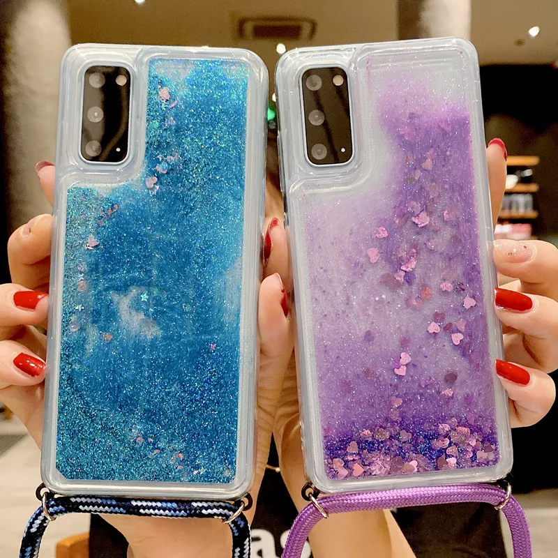 Блестящий ремешок для Samsung Galaxy A51 A71 A50 S20plus M30s A10 S20 ultra s8|Бамперы| |