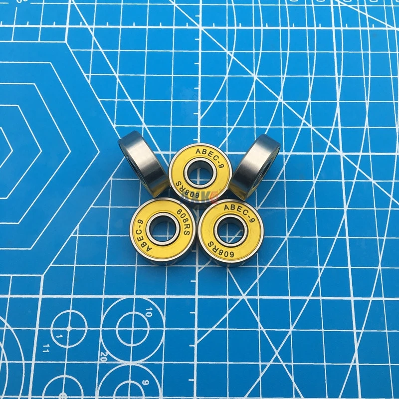 

Free Shipping high quality Bearing set 608ZZ multiple colour 608-2RS 8*22*7 mm for Skateboard Scooter Roller Ball Bearing 608 RS