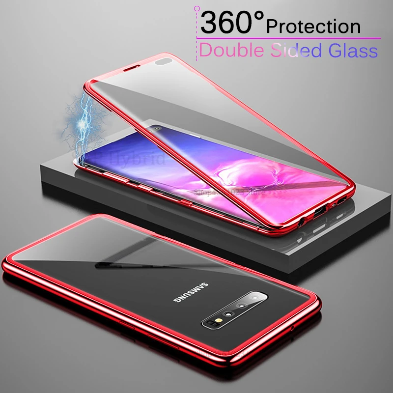 

Чехол для Samsung Galaxy A40 с откидной магнитной крышкой, металлический чехол для телефона Samsung Galaxy A40, чехлы, противоударный стеклянный чехол A40, че...