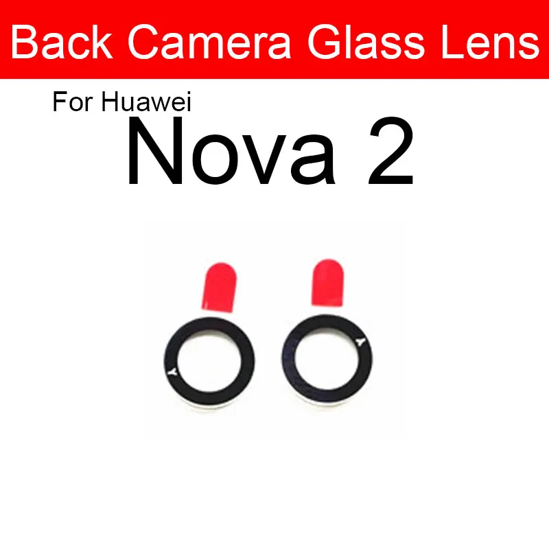 Стеклянный объектив для задней камеры Huawei Nova 2 2i 2S 3 3E 3i 4 4e 5 5i 5T 5Z Lite Plus Pro|Шлейфы