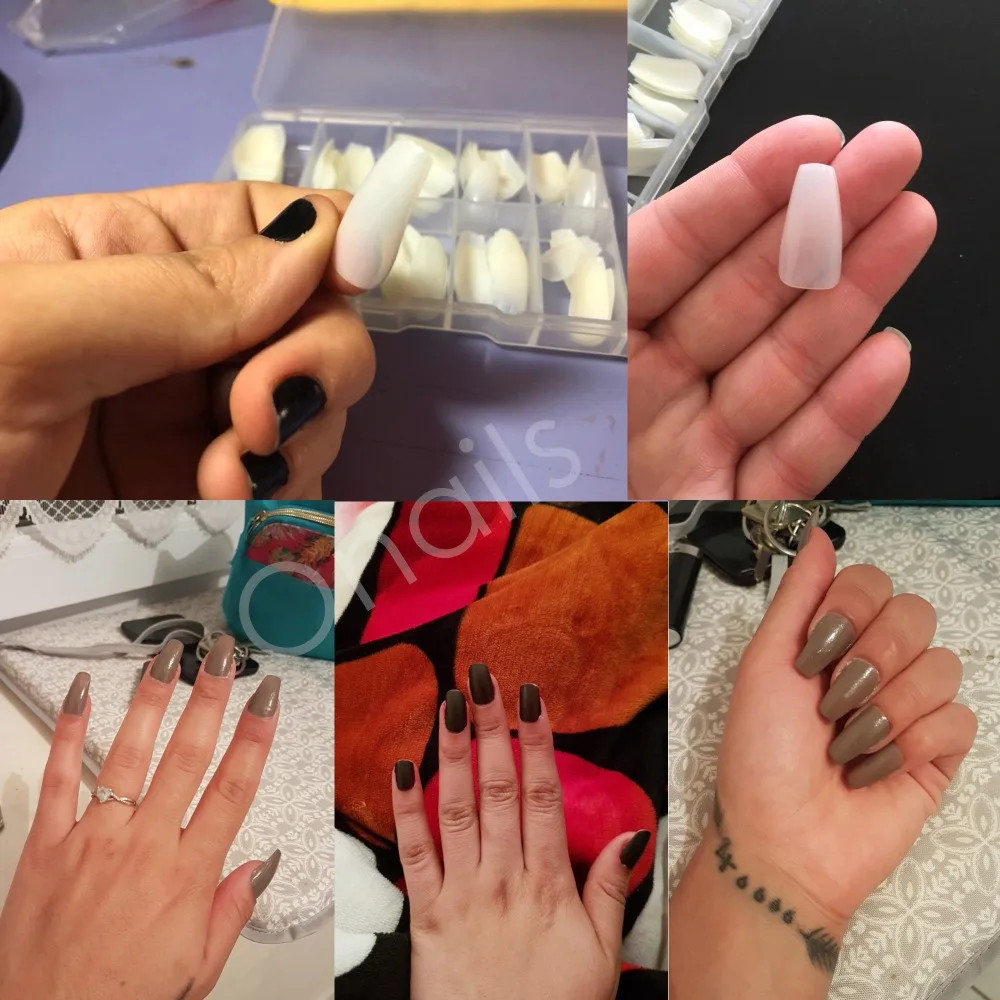 Искусственные ногти 100 шт./корт. 10 размеров с полным покрытием искусственные