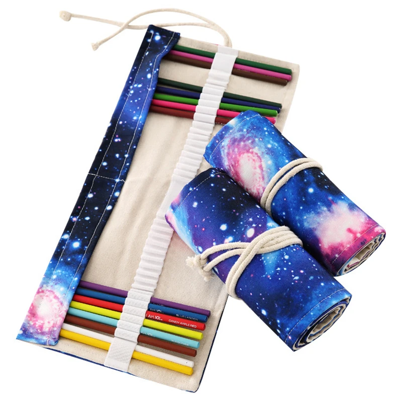 Чехол карандаш trousse scolaire с 36/48/72 отверстиями школьный чехол kawaii холст большая