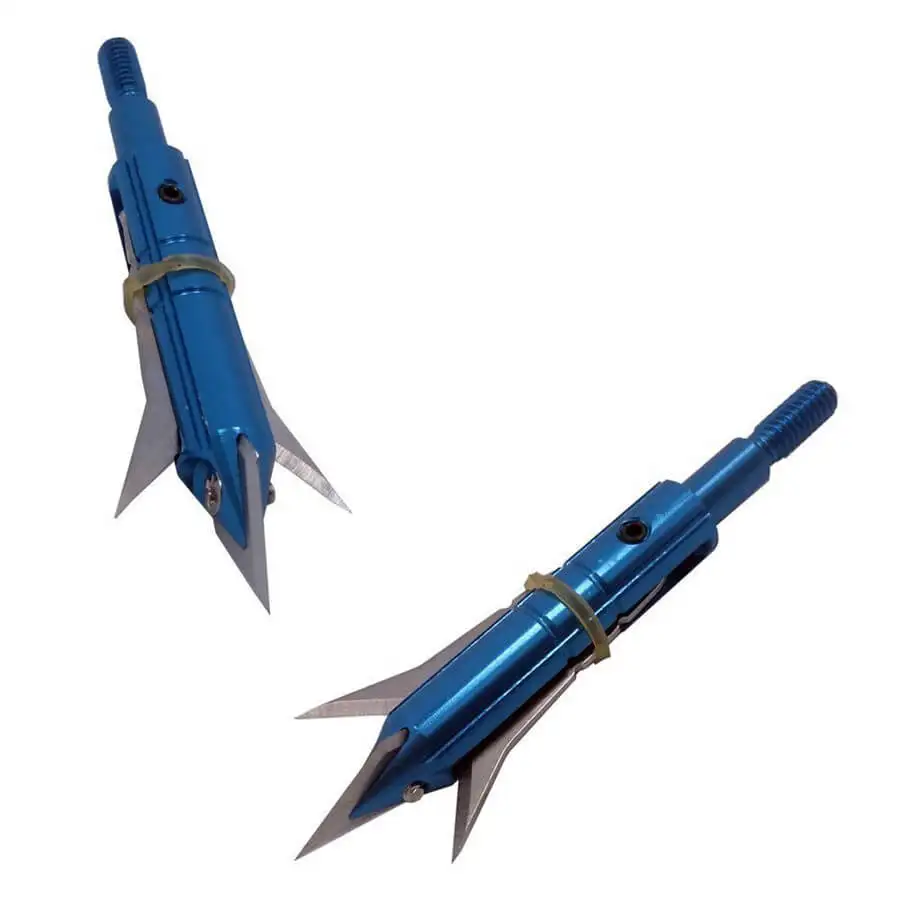 

12pcs 100Grain Hunting Archery Broadheads 2 Blade Arrow Heads Points for Shooting Arrow Points Tips Stainless Steel Arrowhead