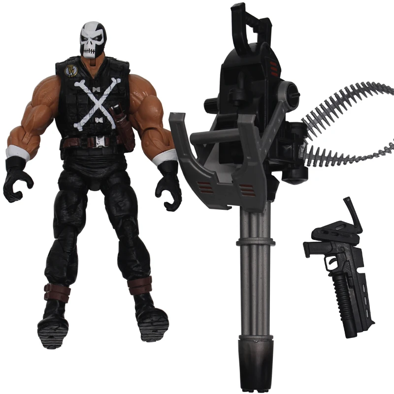 3966 18 см скрещенные кости ПВХ Фигурки с SDCC Gatling Machine Gunes для мальчиков подарок - Цвет: 3966