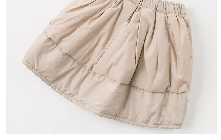 DBK11210 dave bella winter girls skirts casual solid children knee-length dance skirt kid's clothes