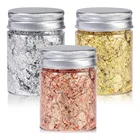 Новинка, сделай сам, имитация золота, серебра, меди, фольга, блестки, блестки, листы для рукоделия, лист, хлопья, листы, фольга для золочения, 2021, домашний декор