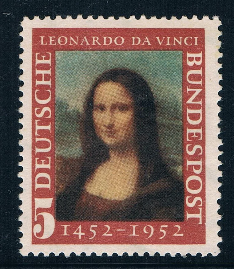 1 шт./компл. новая почтовая печать Германии 1952 известная картина итальянского