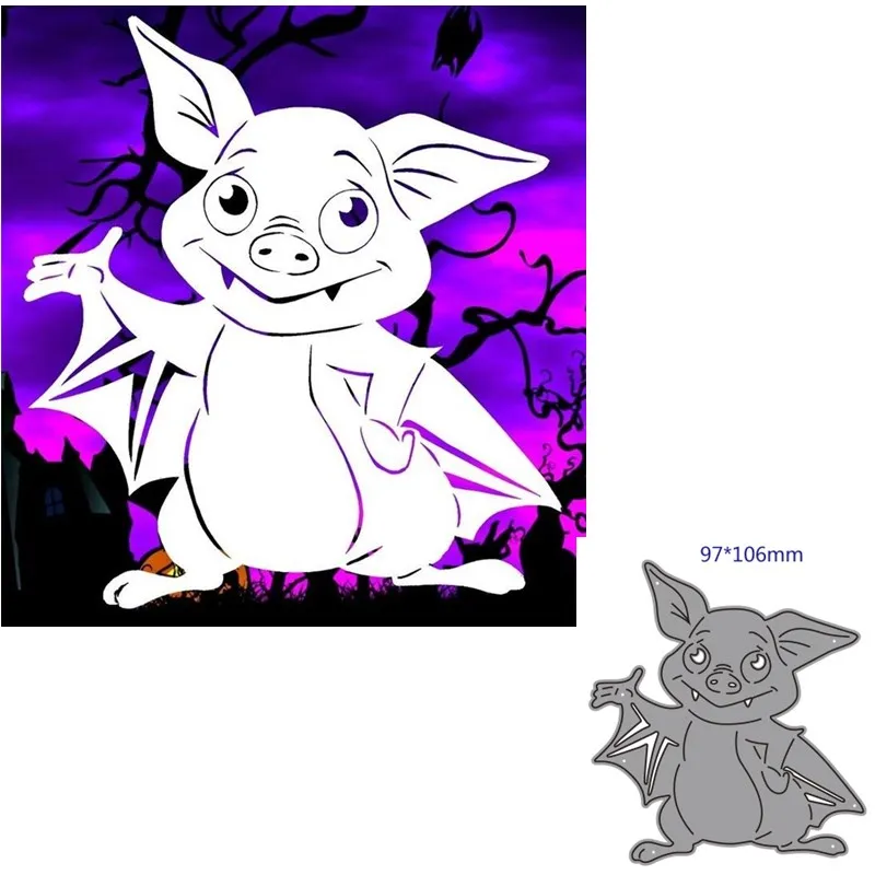 

metal cutting dies cut die mold Animal bat decoration Scrapbook paper craft knife mould blade punch stencils dies