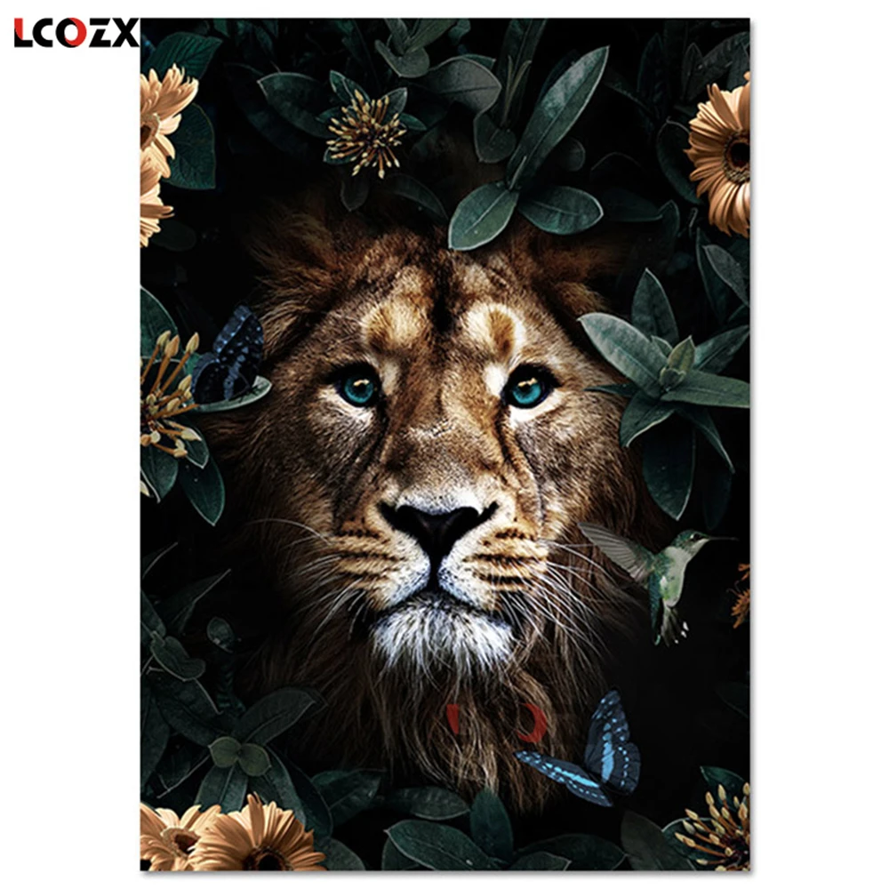 

Набор для вышивки крестиком 11CT, набор для рукоделия с оленем, цветком, бабочкой, хлопковая нить, холст с принтом, домашняя распродажа