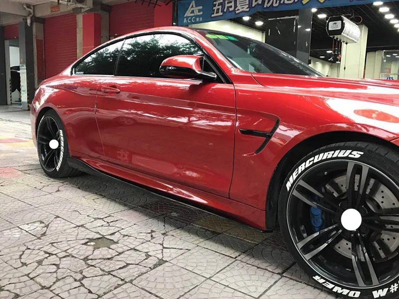 3 D стильные юбки из углеродного волокна с 2 дверями шт. подходят для BMW F12 F13 M Sport M6