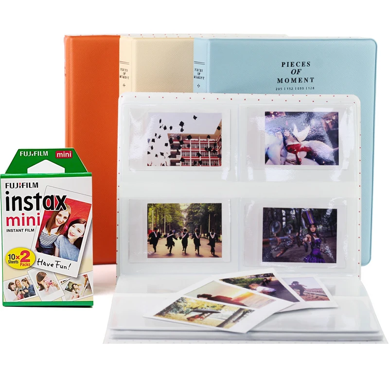 128 карманы 3-дюймовая пленка фотоальбом для ЖК-дисплея с подсветкой Fujifilm Instax Mini 11 9