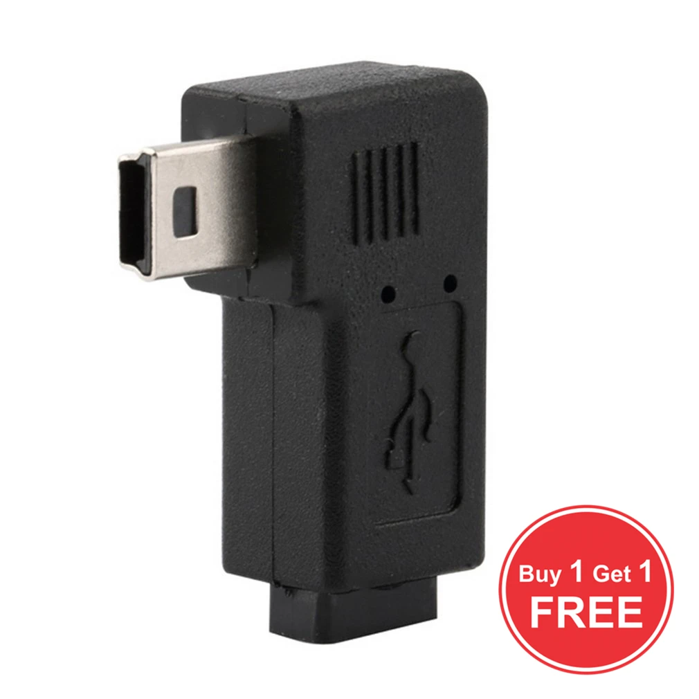 Купить 1 получить бесплатно USB Micro 5Pin женский Мини мужской 90 градусов угол правый