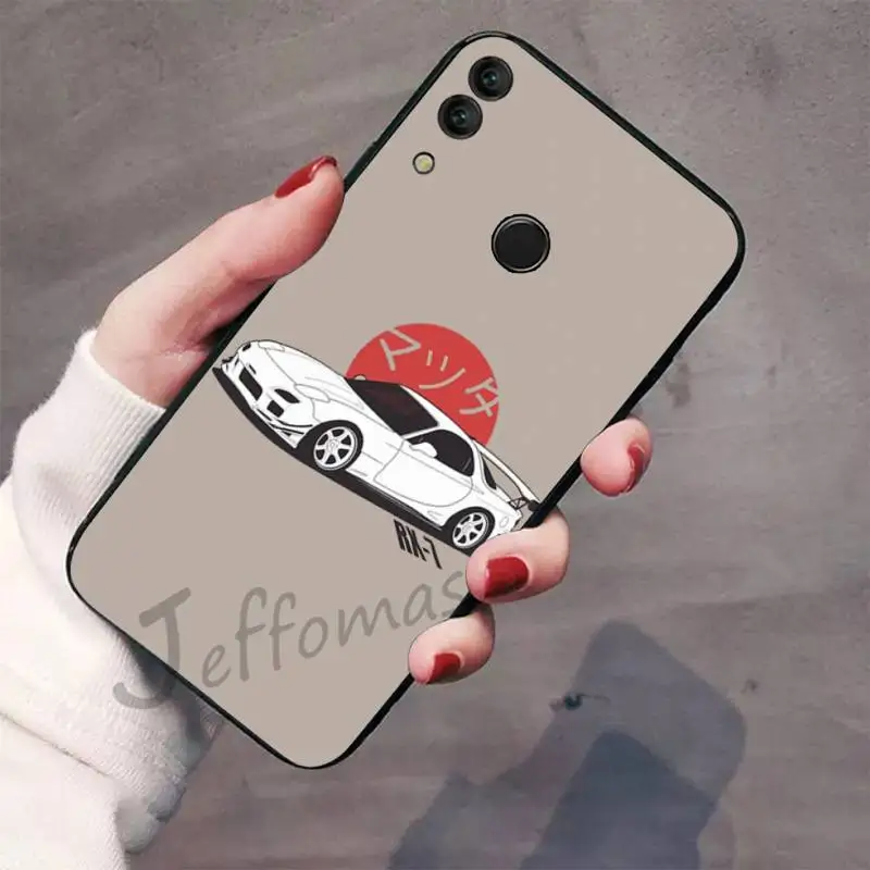 

AE86 Initial D Tau man chi D Soft Silicone TPU Phone Cover For Huawei Honor 7C 7A 8X 8A 9 10 10i Lite 20 NOVA 3i 3e