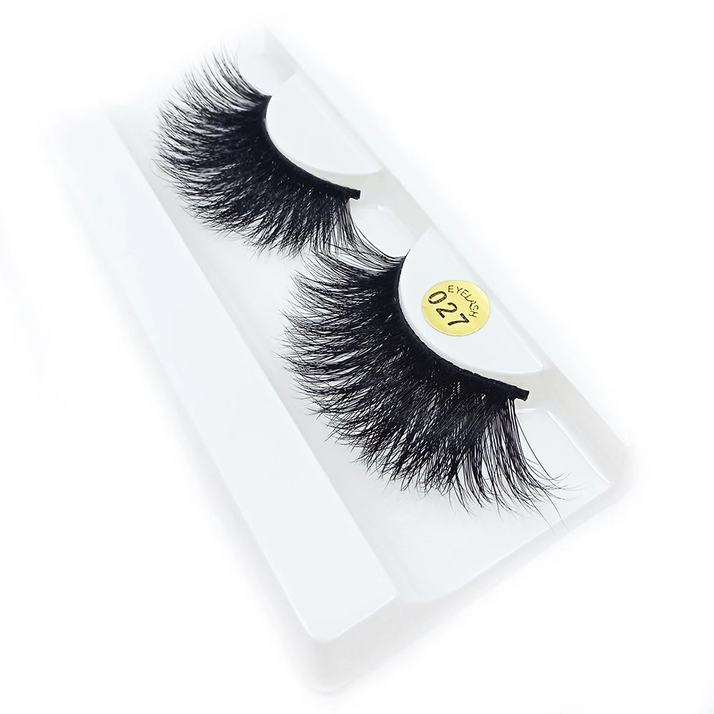 Новая мода 1 пара 25 мм Lashes100% 3D норковые накладные ресницы толстые длинные ресницы пушистые Накладные ресницы ручной работы
