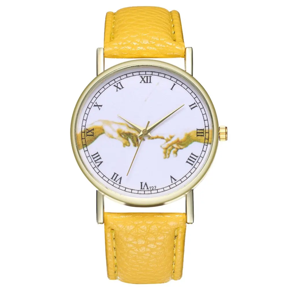 Часы наручные женские кварцевые с изображением Микеланджело люксовый