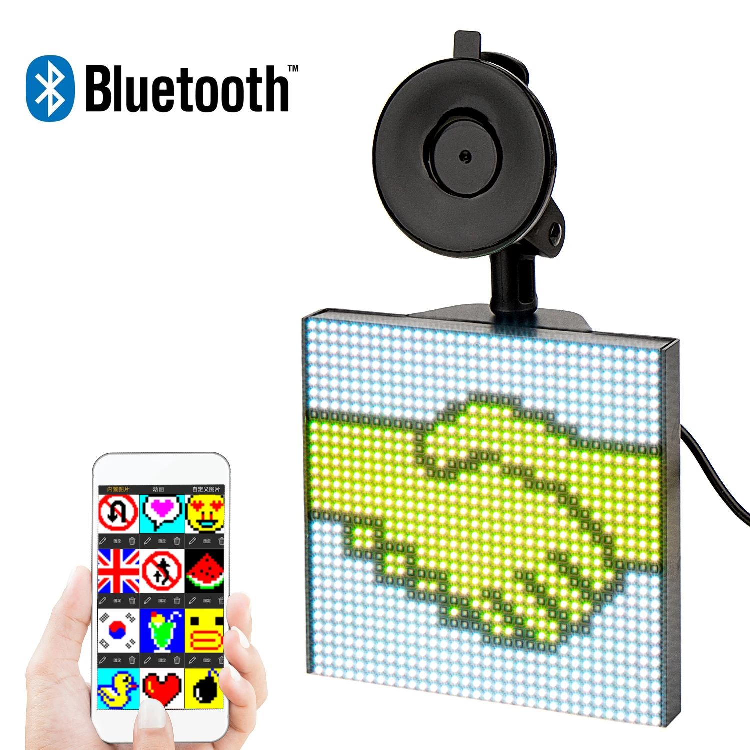 12 В Bluetooth беспроводной Автомобильный светодиодный знак управление через