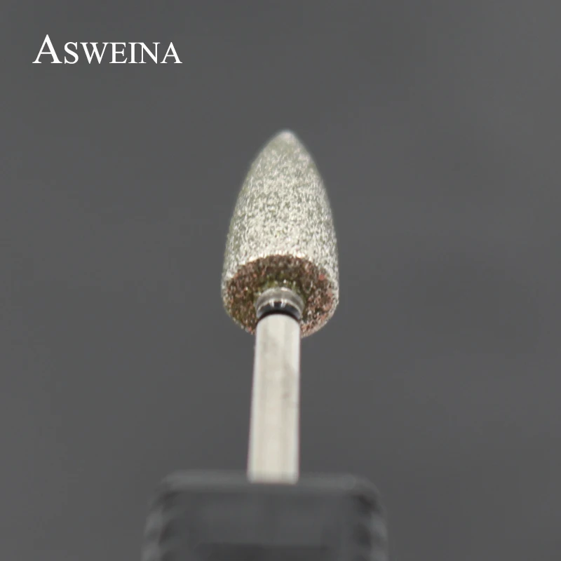 1 шт. сверла для дизайна ногтей ASWEINA черного цвета с острыми головками и алмазным