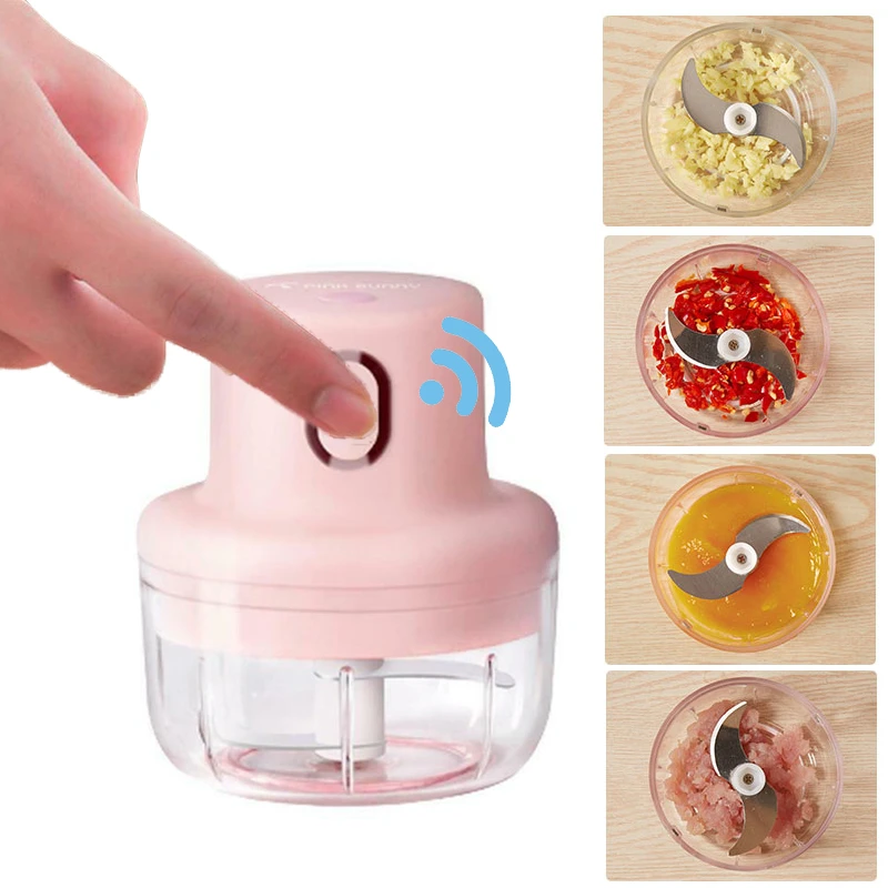 

Electric Food Chopper Garlic Press Manual Garlic Crusher Kitchen Garlic Puller Cutter Meat Fruit Vegetable Chopper Accessories
