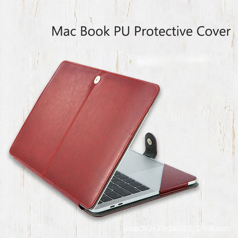 Case de Couro do Plutônio para Apple Macbook Retina 2021 15 13 12 11 Capa Portátil Protetora Bolsa Mac Book 13.3 15.5 ar Pro 16