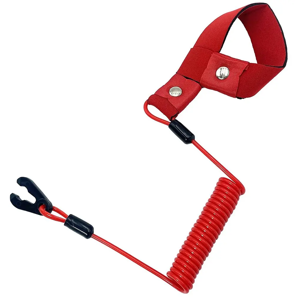

Boat Engine Emergency Stop Switch Safety Lanyard Boat Safety Lanyard Outboard Safety Flameout Rope For EW2-68348-00-00