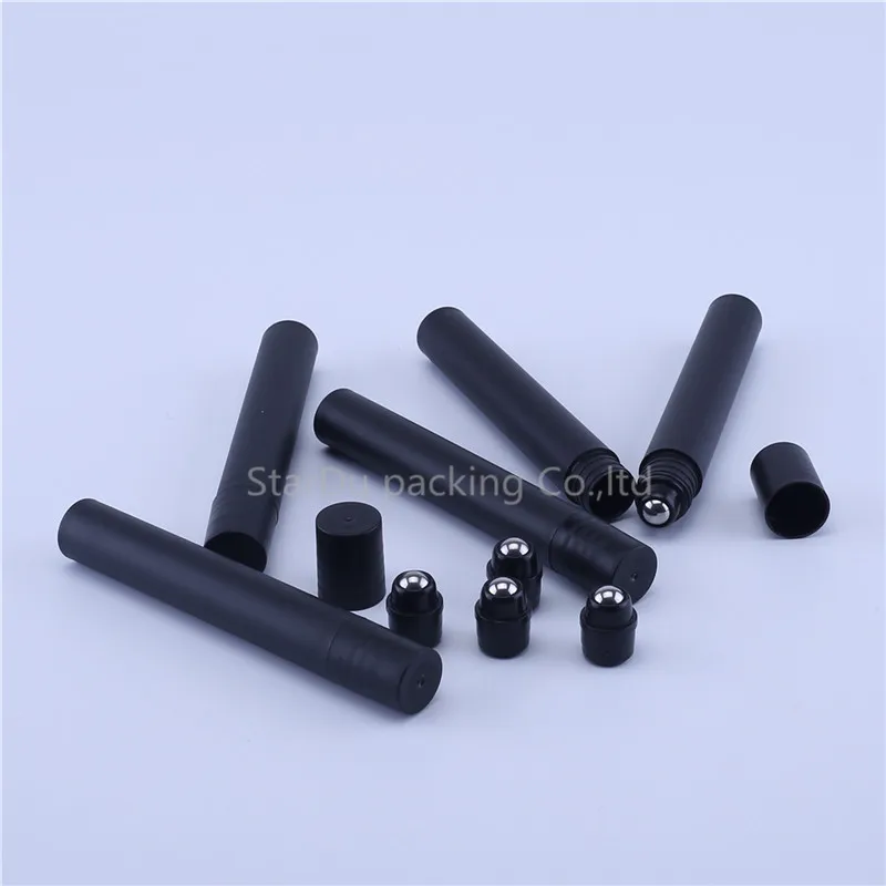 10 шт. мл матовый черный пластик макияж Косметические эфирные масла крем для глаз