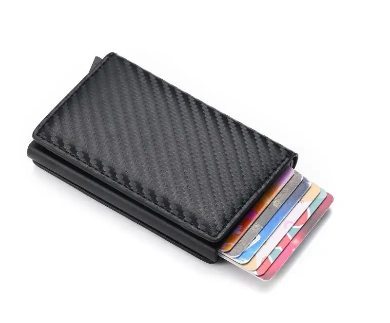 RFID визитница мужские кошельки сумка для денег Мужской винтажный черный короткий кошелек маленький кожаный бумажник мини кошельки тонкий