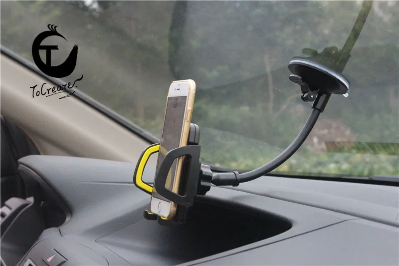 Phone Car Holder Universal 360 Suction Cup Navigation Bracket Protective Stable for Cellphone Cartoon Convenient Easy to Use | Мобильные