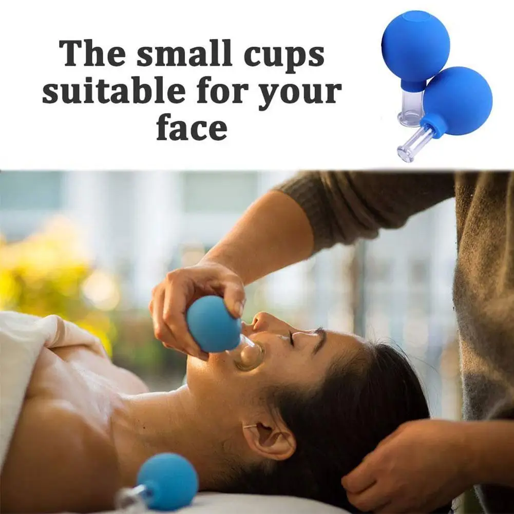 4Pcs Jars Rubber Vacuum Cupping Glasses Massage Body Cups Glass Anti Cellulite Cans Face Sucker Suction Cup Therapy Set Massager |