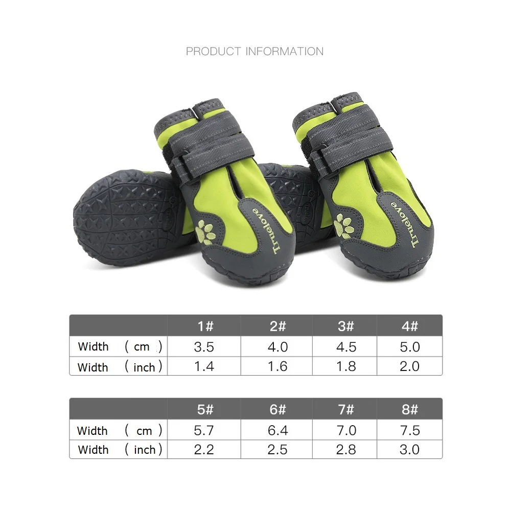 Собака модная обувь длядомашних животных Водонепроницаемый ткань большая