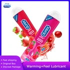 Durex смазка 2*50 мл вишня со вкусом клубники на водной основе Смазка для анального секса смазки вагинальные секс-товары для пар