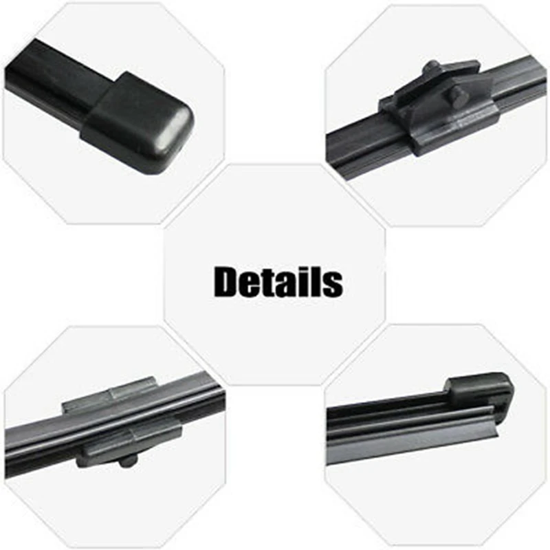 Автомобильный передний и задний стеклоочиститель лезвие комплект полосы для