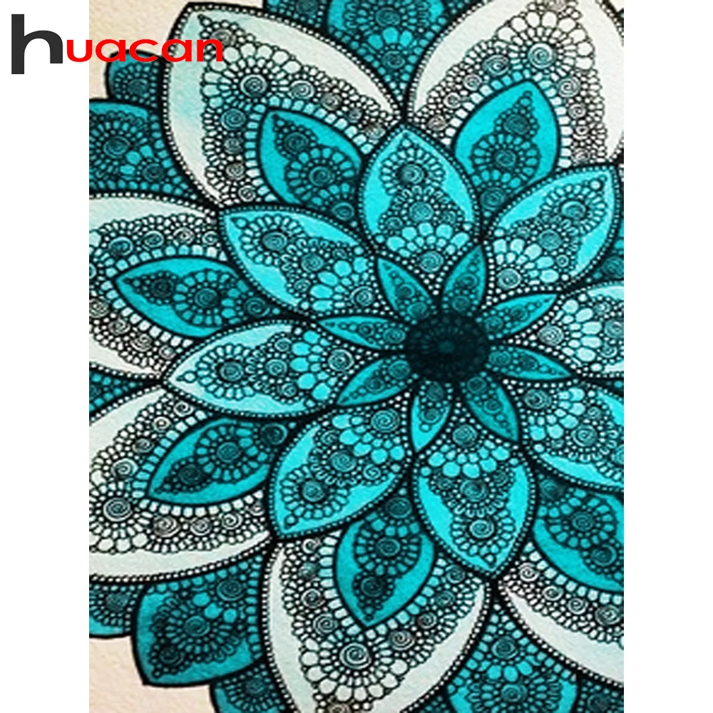 

Huacan Diamond Painting Mandala 5D Diy Diamond Embroidery Mosaic New Flower Arrivals Home Decoration Handcraft Kits