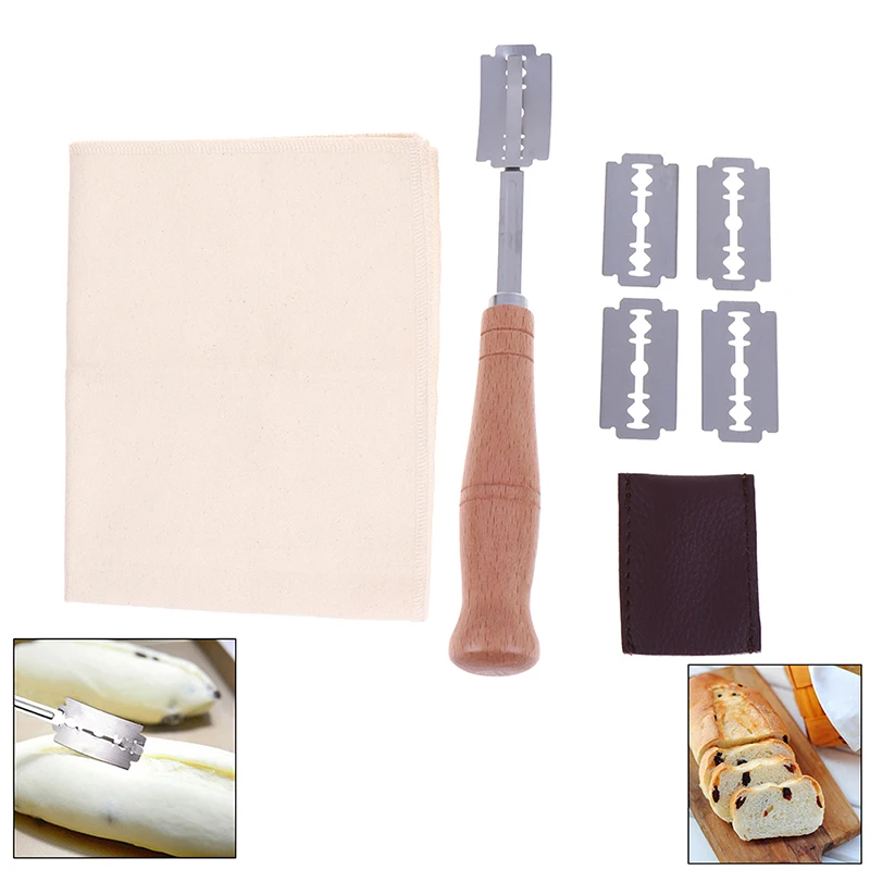 1 Набор Резак для хлеба французские тоы Кухонные гаджеты деревянная ручка