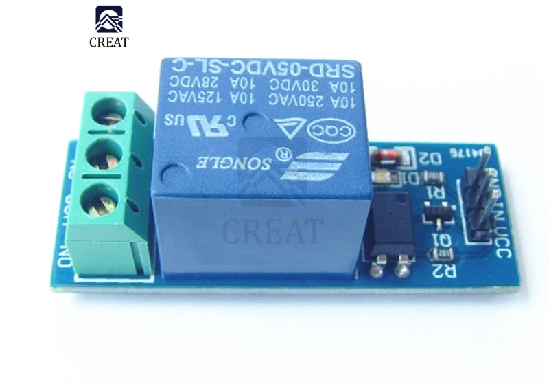 Релейный модуль с оптроном для Arduino PIC AVR DSP ARM 5 В 1 канал | Электронные компоненты и
