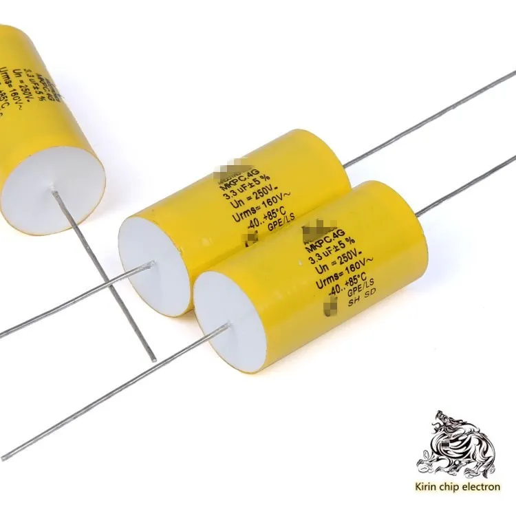 10 шт./лот 3 мкФ 250V AV MKP C.4G безполярный осевой пленочный конденсатор 335 Чистый медный