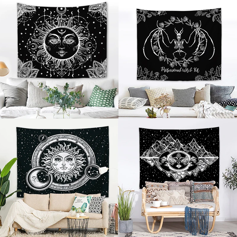 

FYMX Bohemian Style Decorative Wall Tapestries Tarot Wall Hanging Blanket Hippie Home Decoration Wall Covering