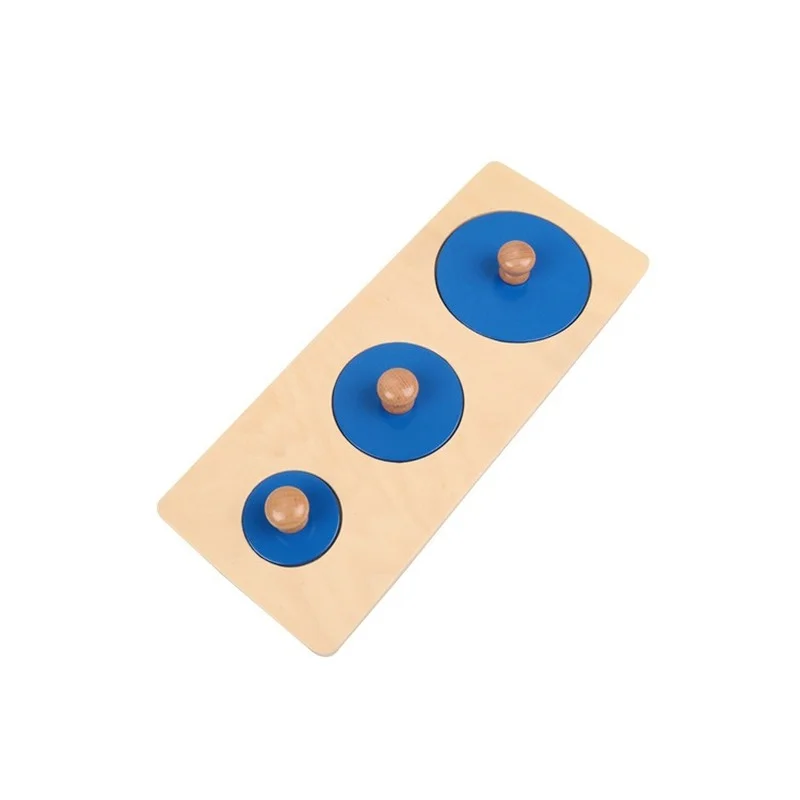 Материал Монтессори геометрическое гнездо полная круглая панель обучение