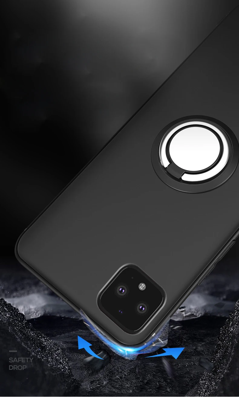 Для Google Pixel 4 Чехол магнитный автомобильный металлический чехол-держатель с кольцом на для Google Pixel 4 XL Pixel4 2 3 3A XL Funda Coque