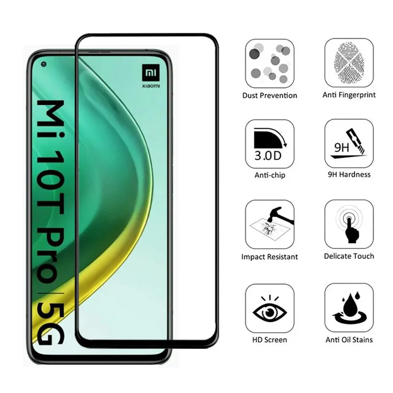 

Glass+Lens,Tempered Glass For Xiaomi Mi 10T Pro Screen Protector Smartphone Protective Film Xaomi Mi10 Mi 10 T 9 Mi10T Pro Glass