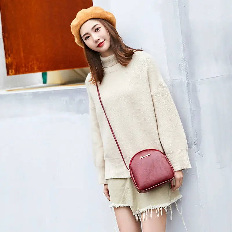 Женская сумка мессенджер модная портативная Диагональная Сумка одноцветная