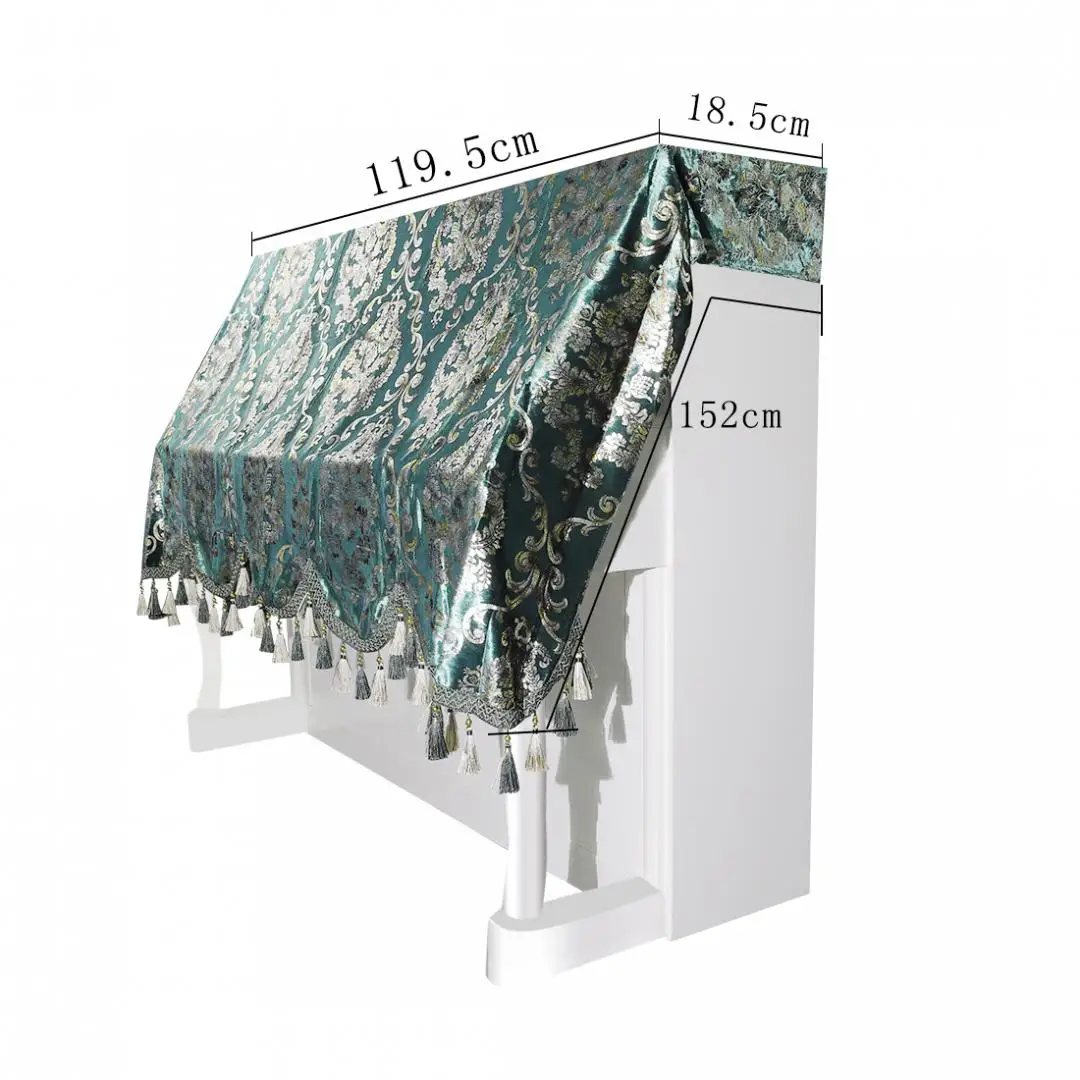 Вертикальный фланелевый полудрапированный Бронзовый чехол для клавиатуры в