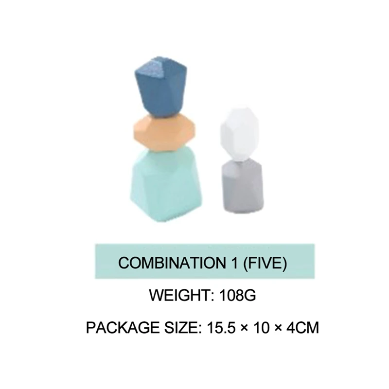 

Children Wooden Colored Stone Blocks Building Block Educational Toy Stacking Block Game Rainbow Wooden Children Toy