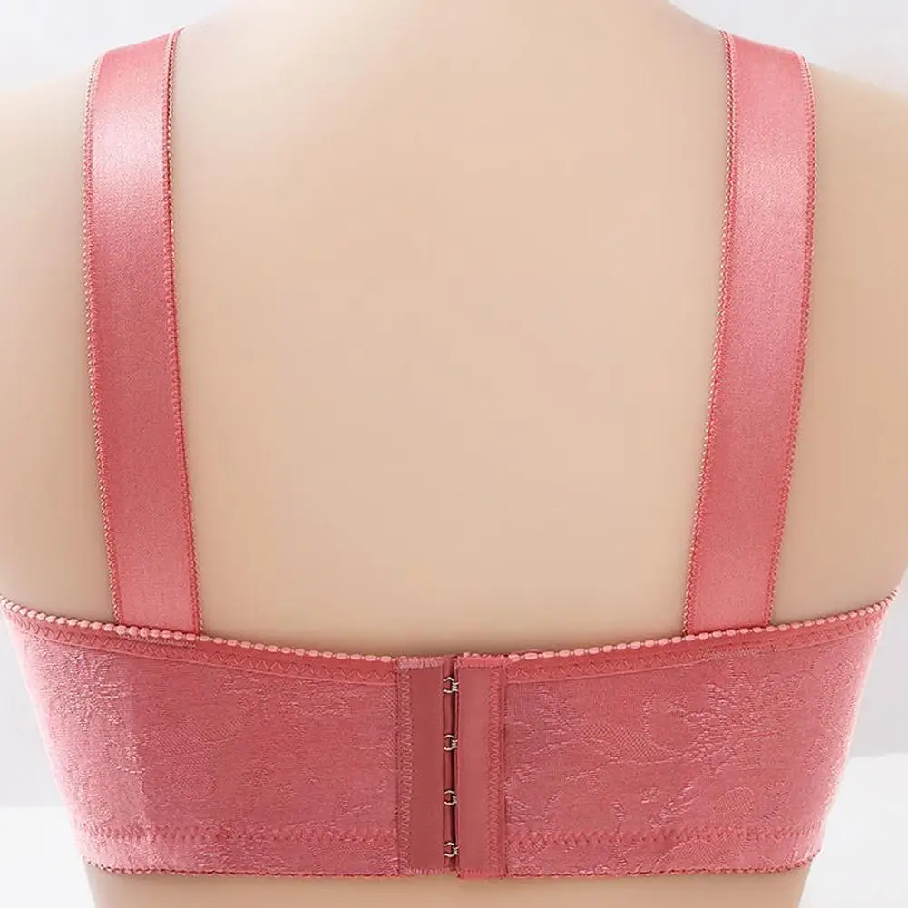 

Plus Size Bras For Women Lace Sexy Push Up Bra Floral Wireless Thin Underwear Bralette Brassiere Straps Mesh Seamless Wide E3d8